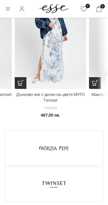 Esse - създаване онлайн магазин за дамска мода на Woocommerce