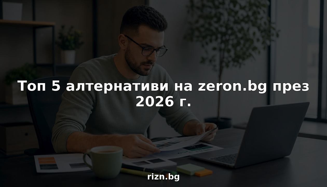 Човек разглежда у дома различни брошури на платформи за онлайн търговия, обмисляйки коя да избере.